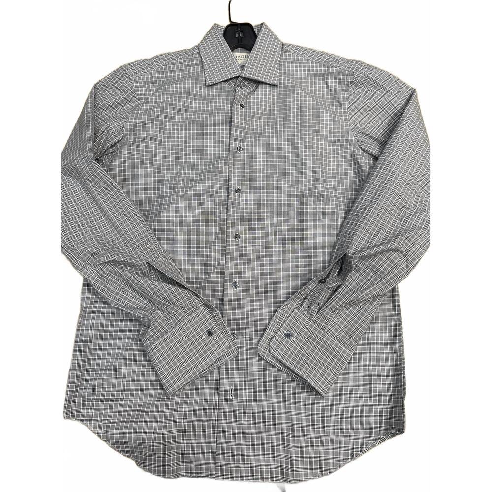 NEW HAGEN men's button down shirt in silver